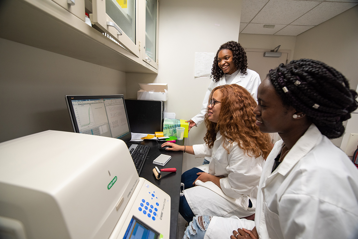 summer biology research students